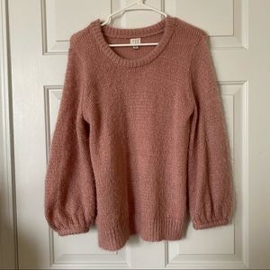 Balloon sleeve sweater
